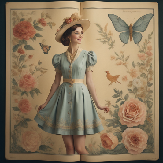 Vintage Fashion image created with AI