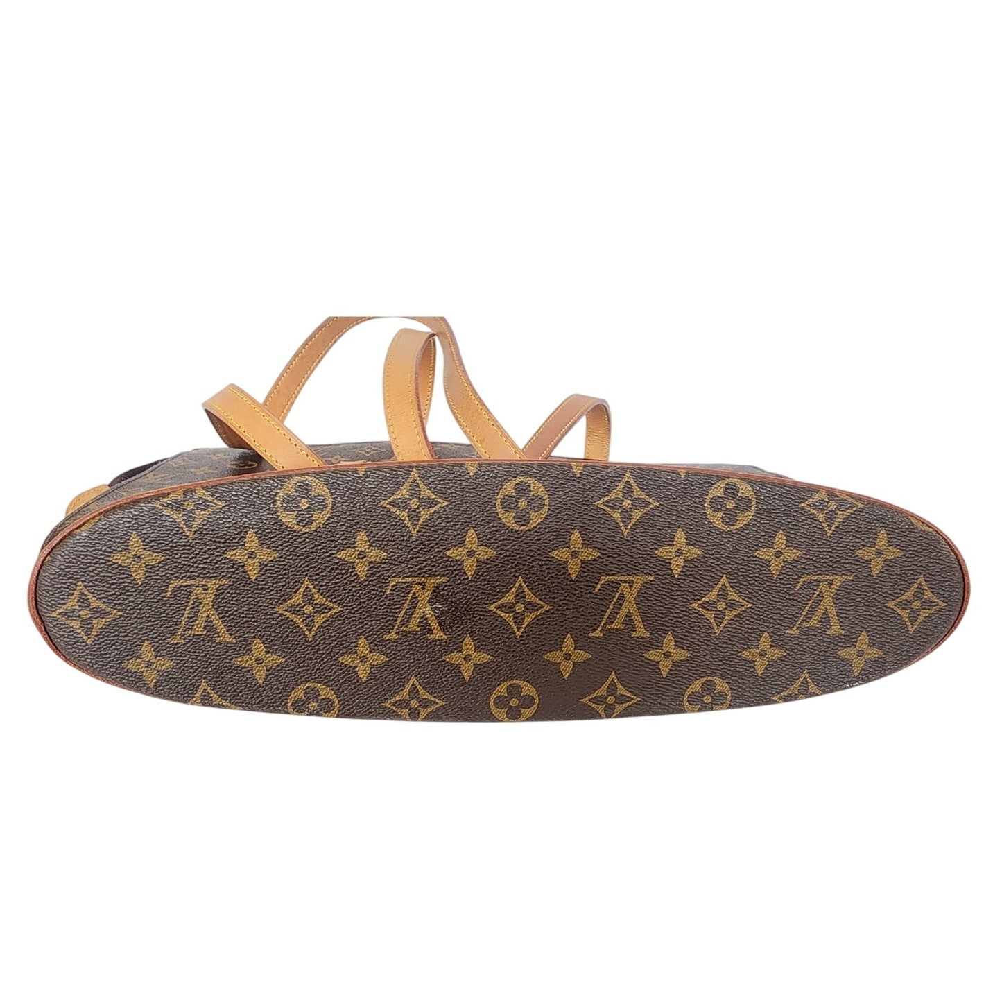 Vintage 1990s Louis Vuitton Babylone Tote Bag Monogram Brown Leather