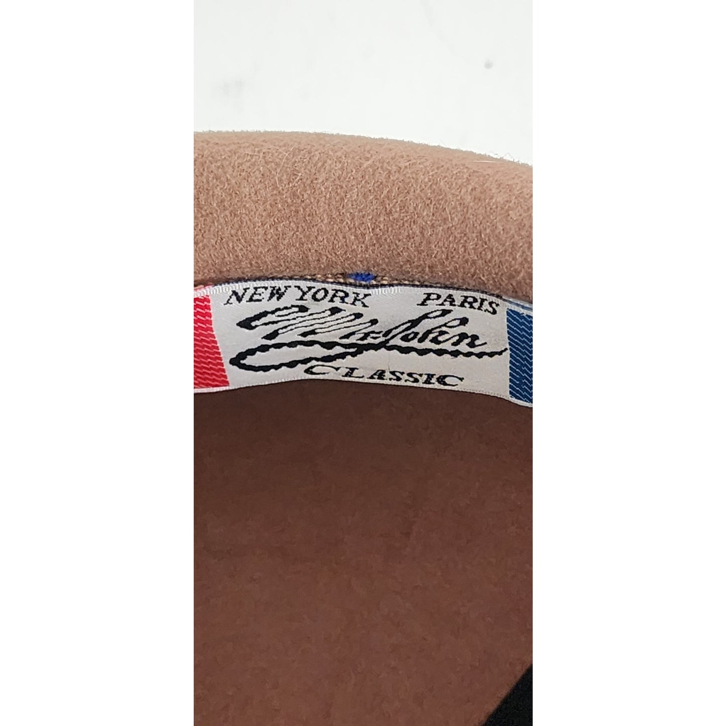 Vintage 1960s Mod Helmet Hat Mr John Brown Black Wool felt w/Feather