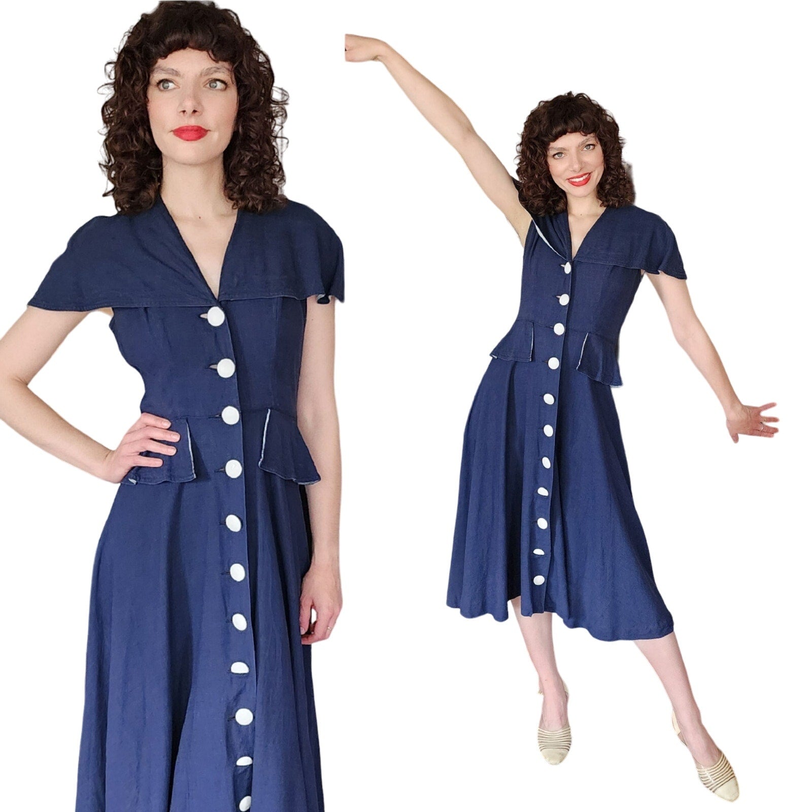 princess polly baby blue dress Lorna 40s Swing dress  Rockin Bettie