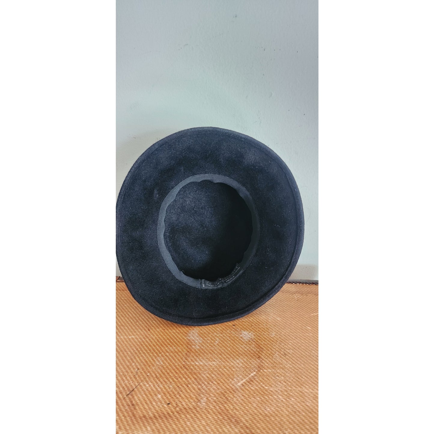 Vintage 60s Ladies Fedora Hat by Gelot Paris Black Felt + Feathers