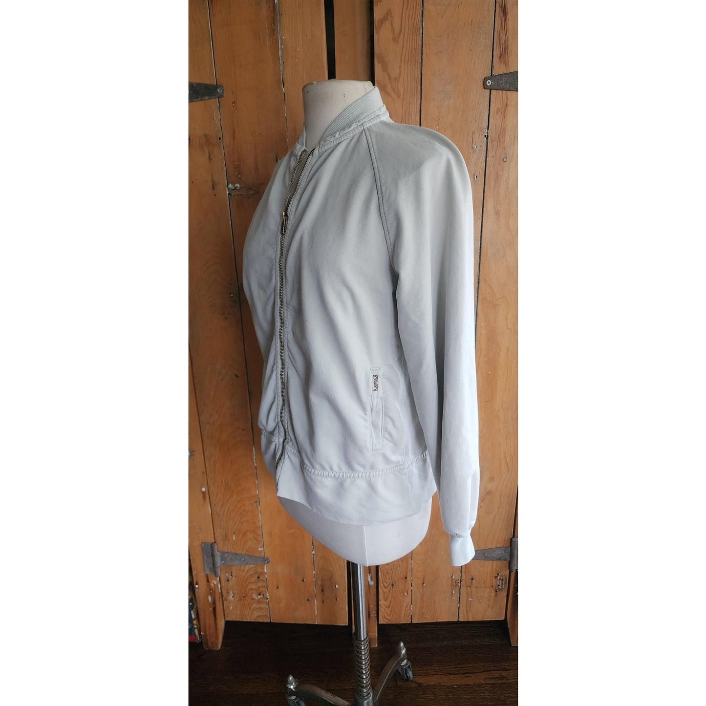 Vintage Y2K Burberry Jacket Gray Zip-Up / S