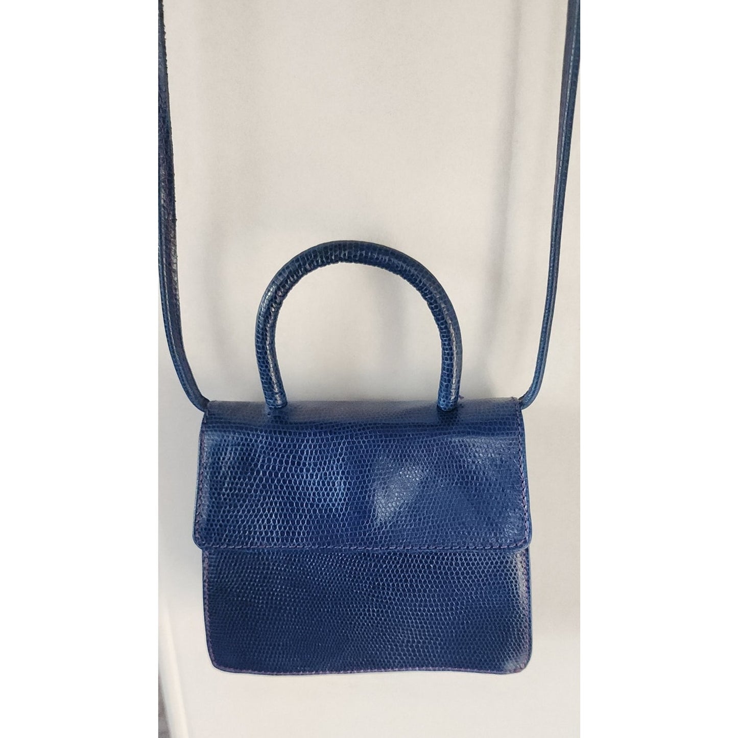 Vintage 90s Navy Blue Mini Purse Shoulder Bag
