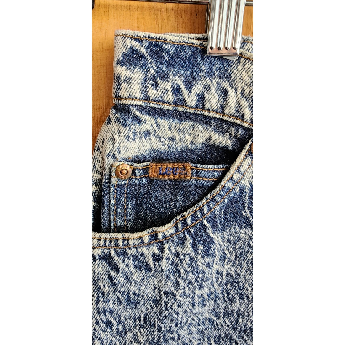Vintage 80s Lee Riders Jeans Acid Wash Blue