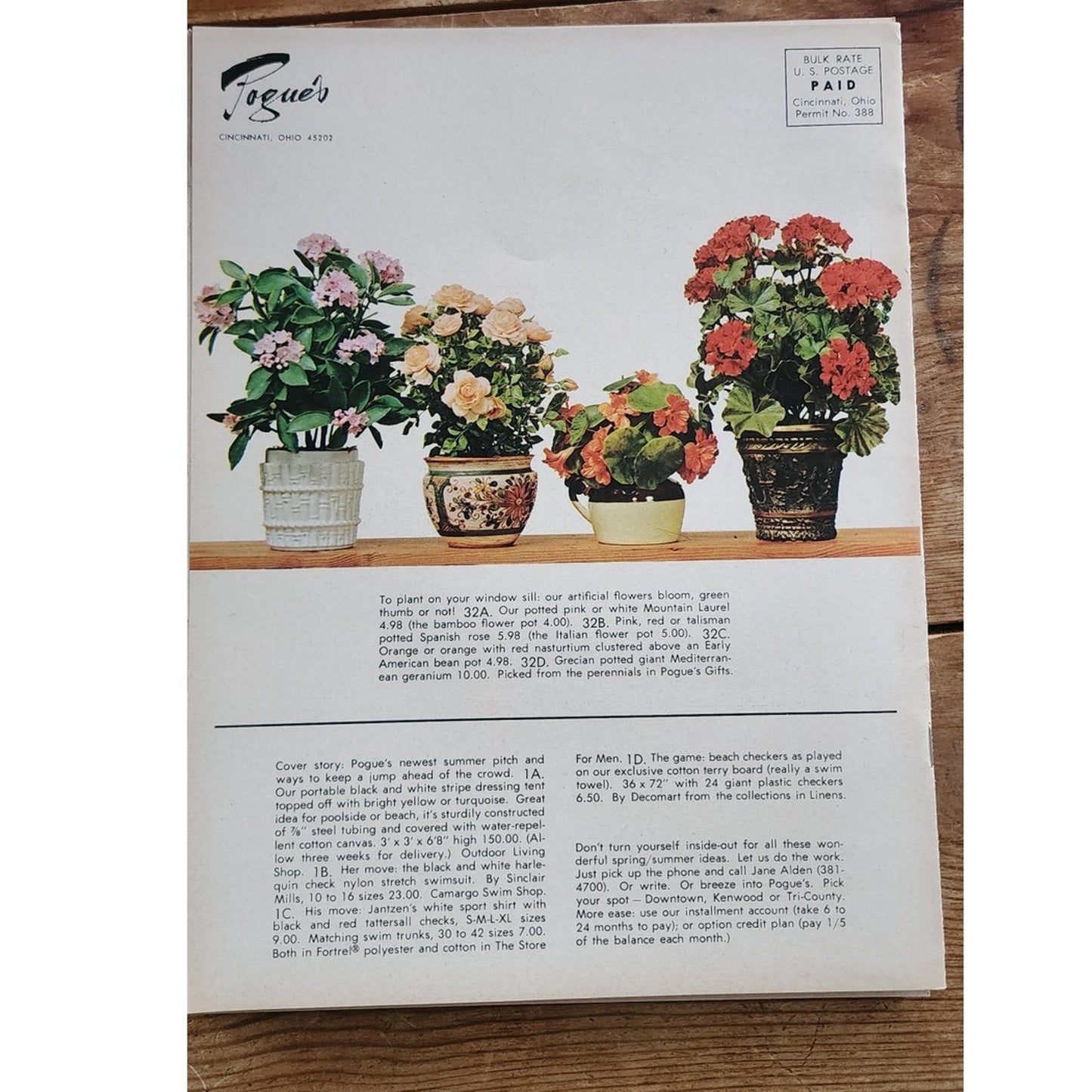 Vintage 60s Housewares Catalog Interior Design Decor Pogue's Inside-Out