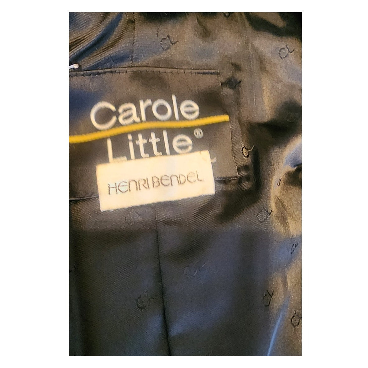80s Black Rabbit Fur Coat Carole Little for Henri Bendel