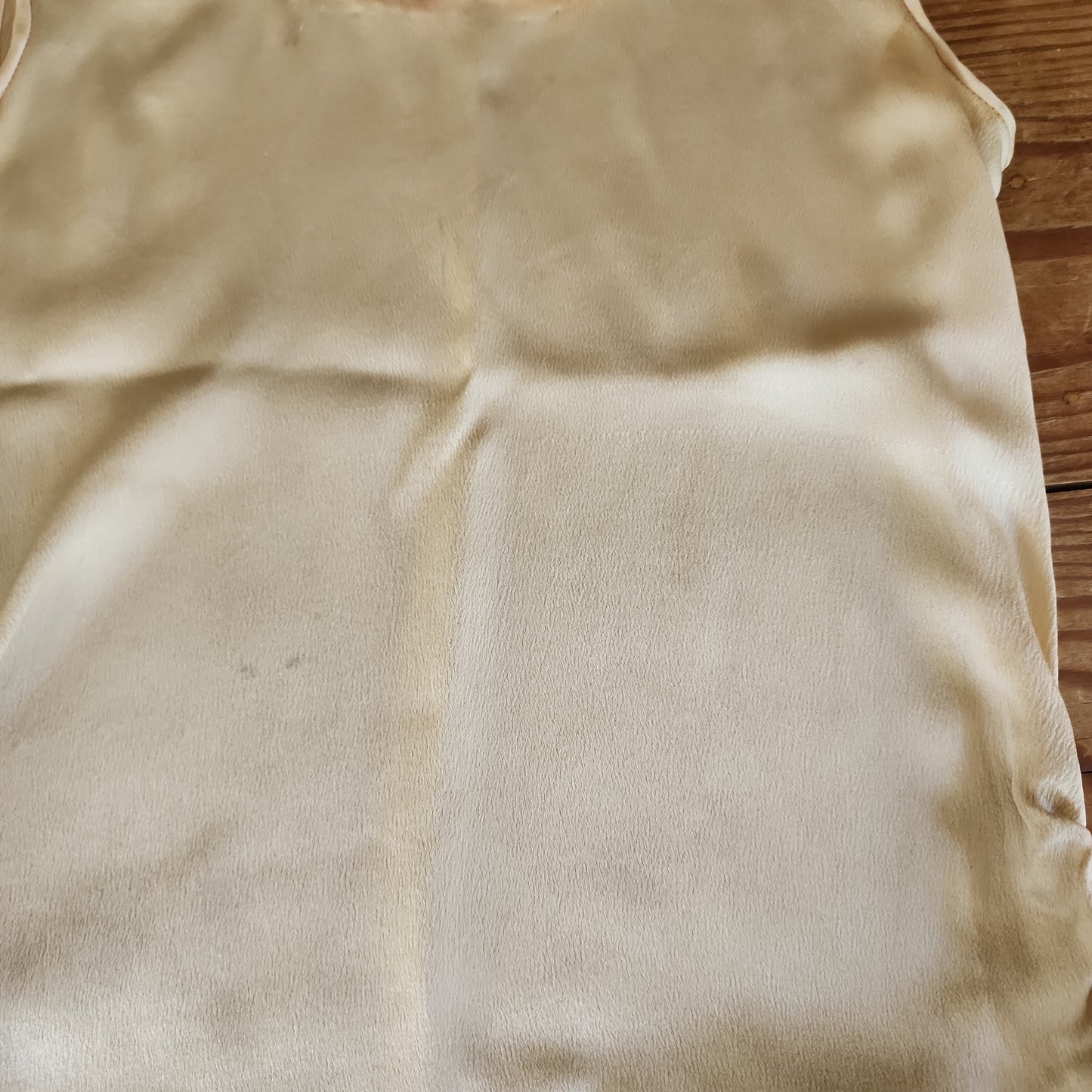 20s Cream Satin & Lace Dress AS IS  Junior Size / XS