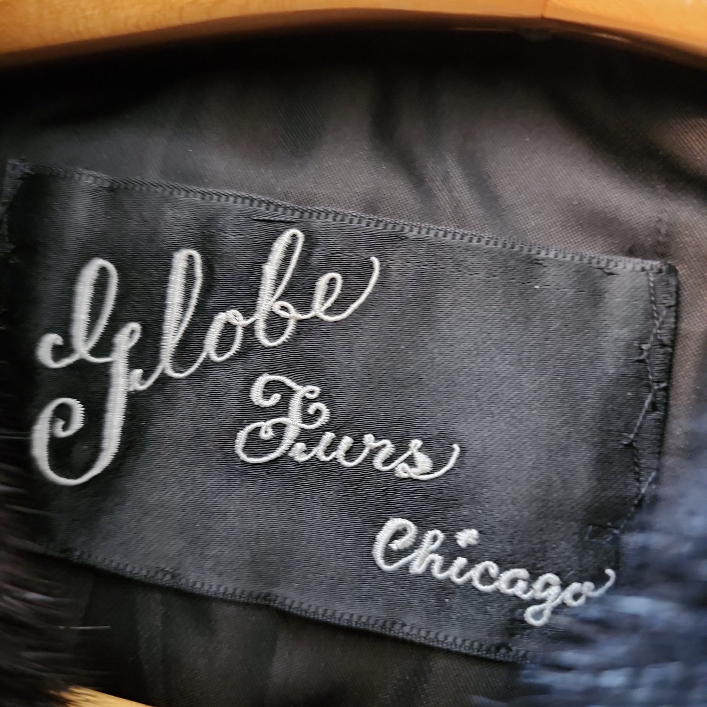 50s Brown Mink Fur Swing Coat Gelobe Chicago