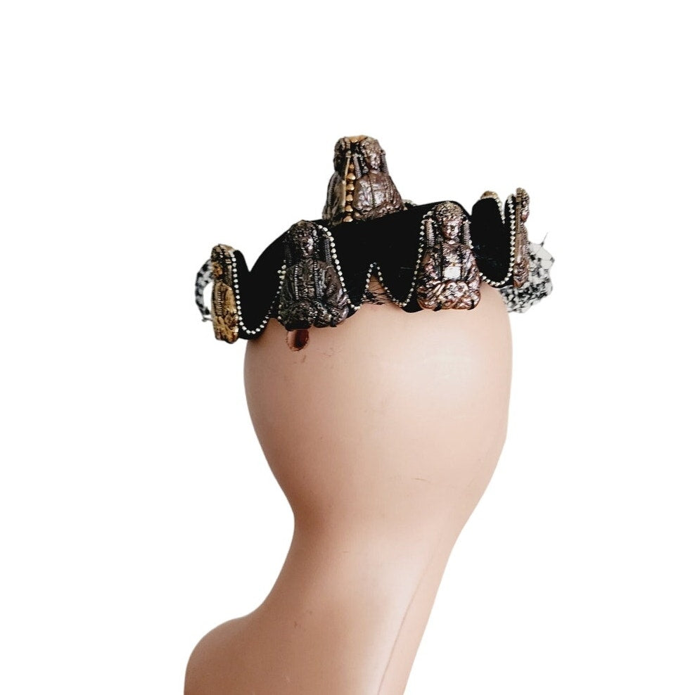 Vintage 50s Bes-Ben Hat Pointed Buddha Pagoda