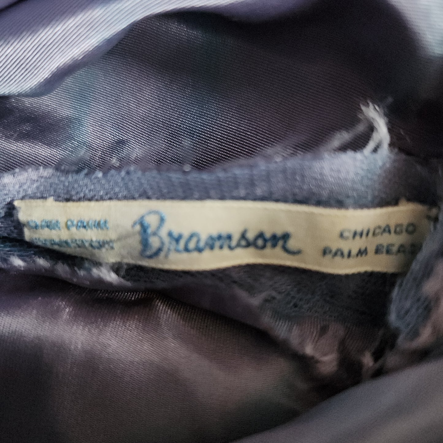 Vintage 50s Blue Evening Dress Tulle Skirt Soutache Embroidery