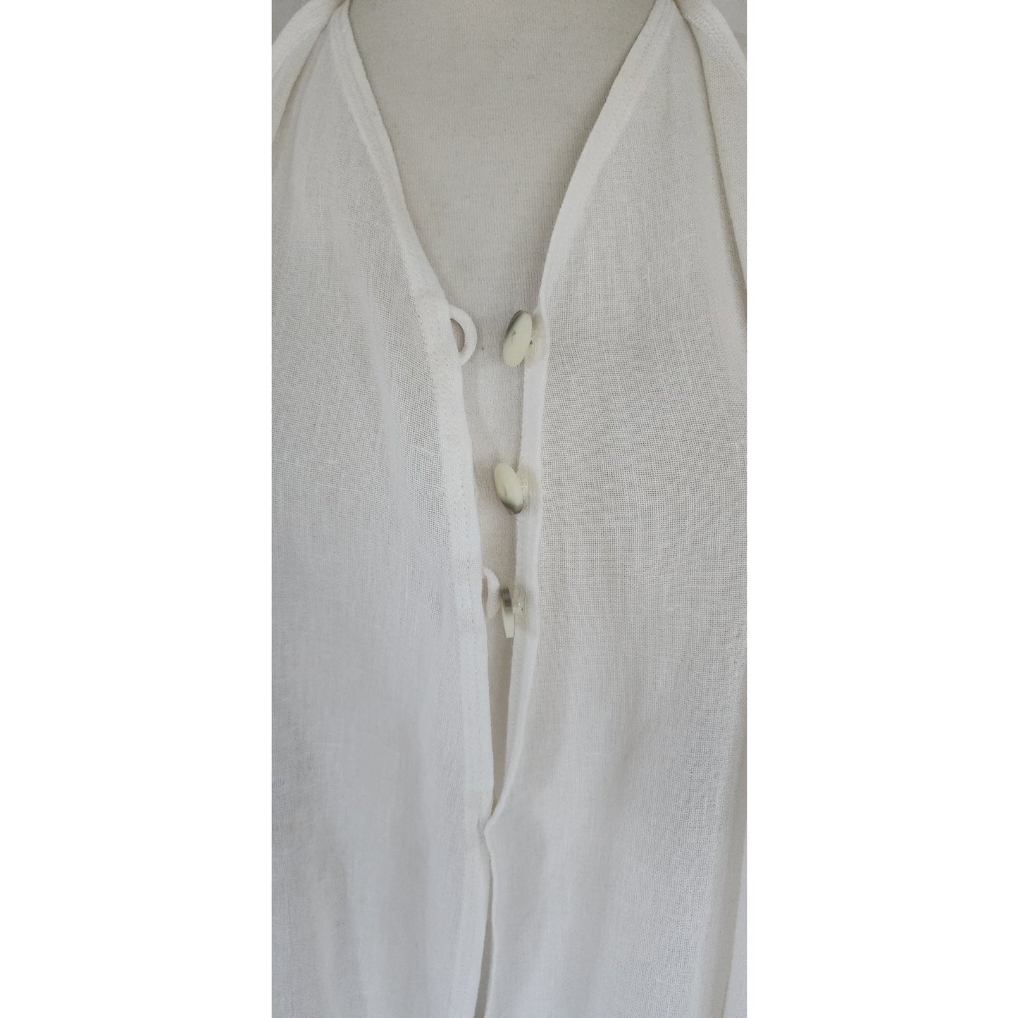 Vintage 1990s GIORGIO ARMANI BLACK LABEL Jacket White Linen Blazer / Medium