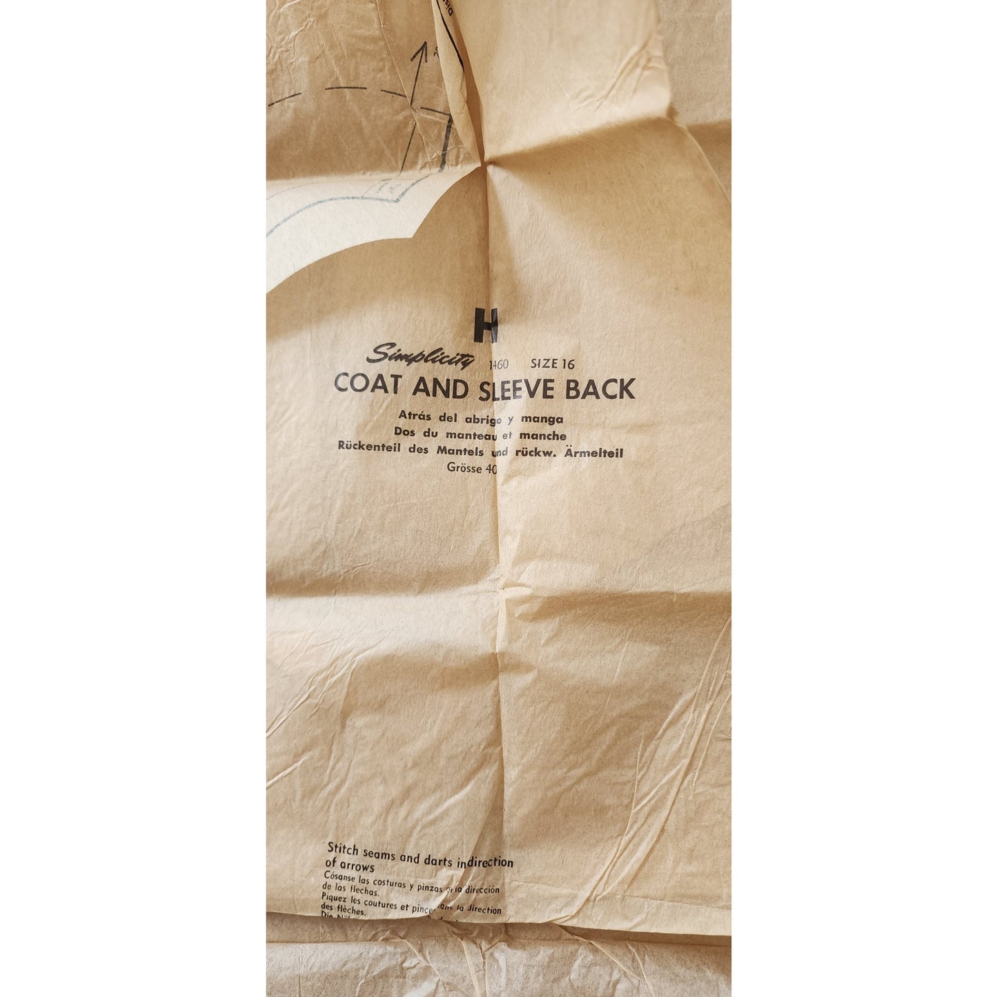 Vintage 50s Sewing Pattern: One Piece Dream and Coat Simplicity 1460