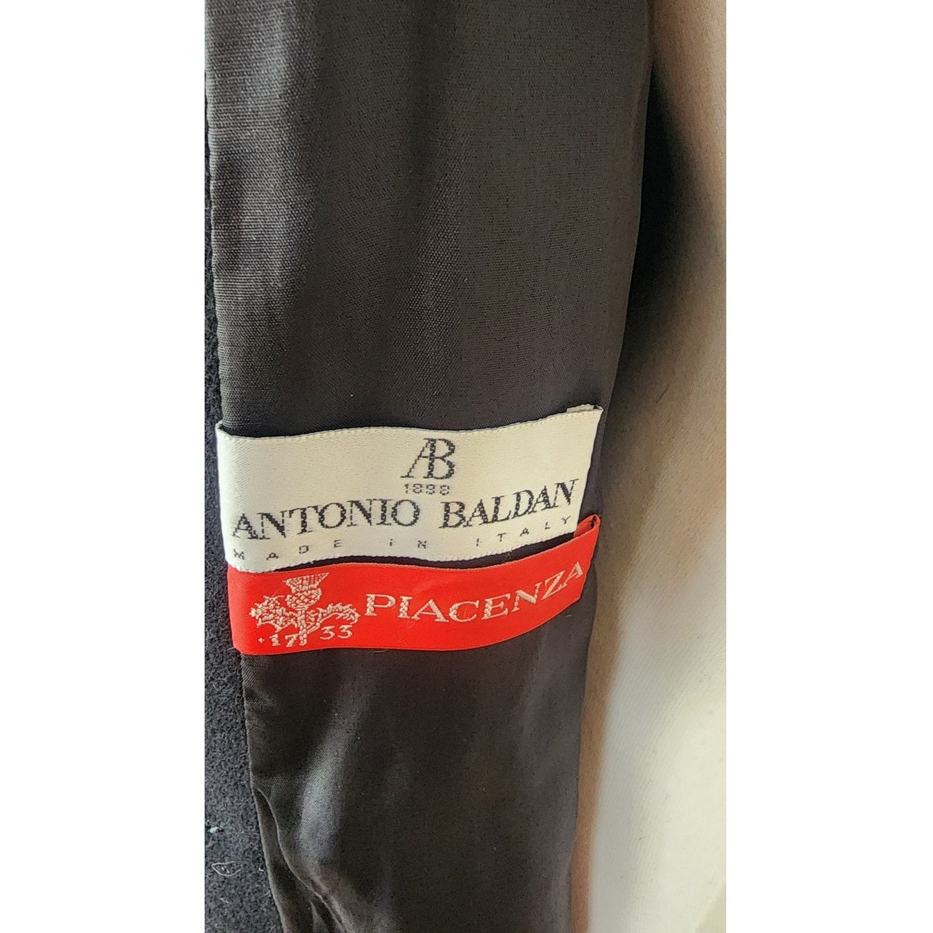 Vintage 90s Black Blazer Antonio Baldan Double Breasted