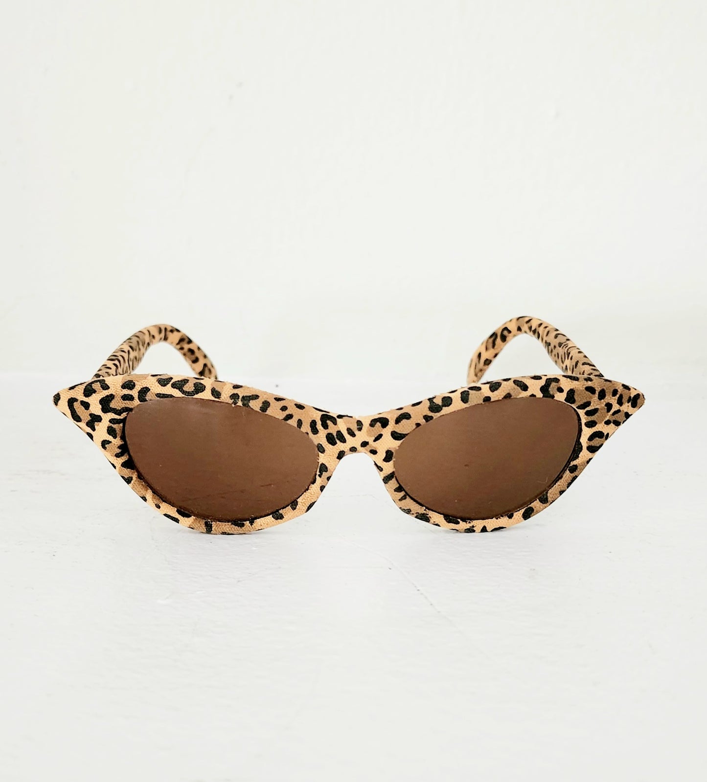 Vintage Cat Eye Sunglasses Leopard Print
