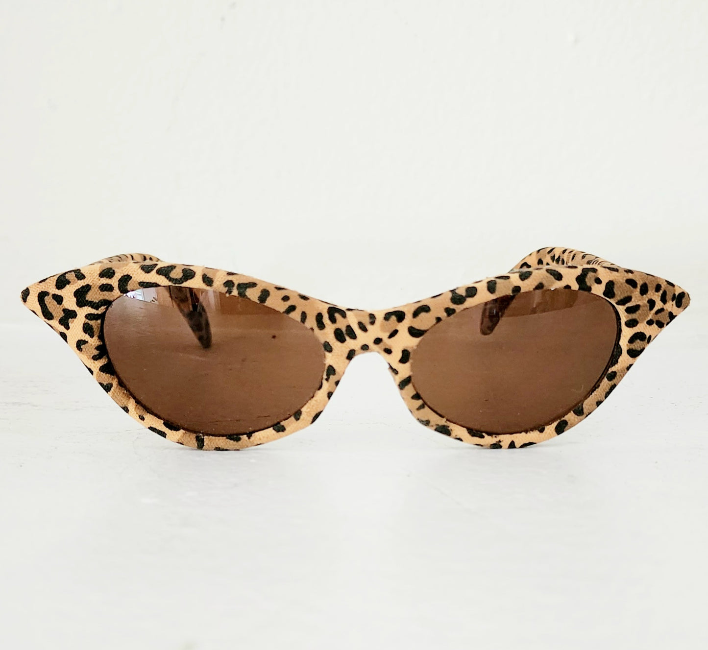 Vintage Cat Eye Sunglasses Leopard Print