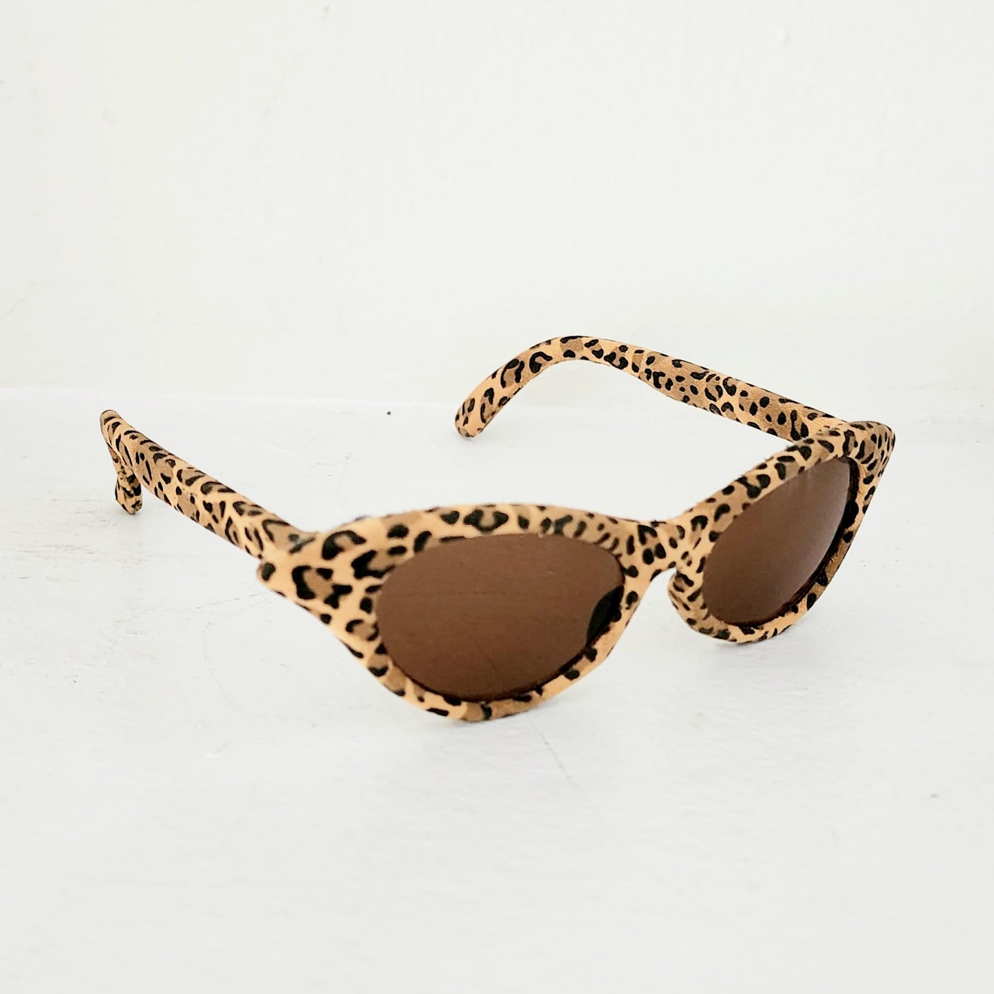 Vintage Cat Eye Sunglasses Leopard Print