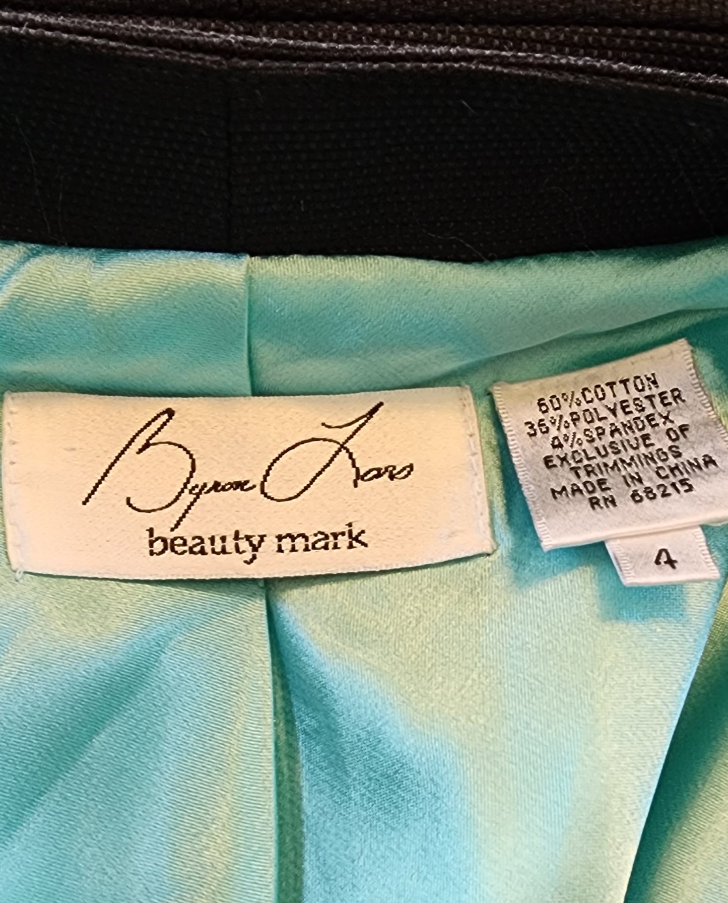 Retro Style Black Fitted Blazer Byron Lars Beauty Mark