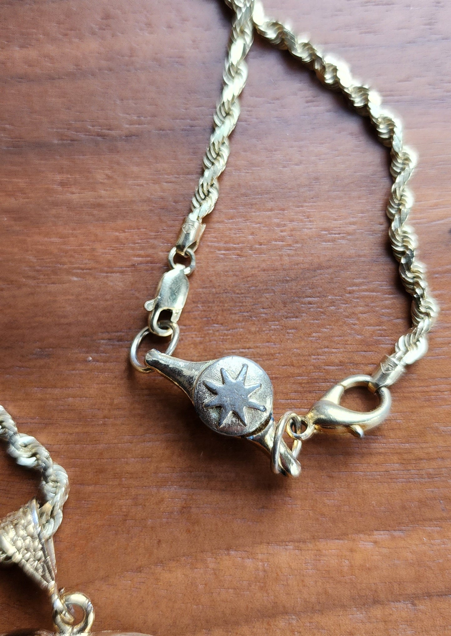 Vintage Heart Gold Pendant Necklace