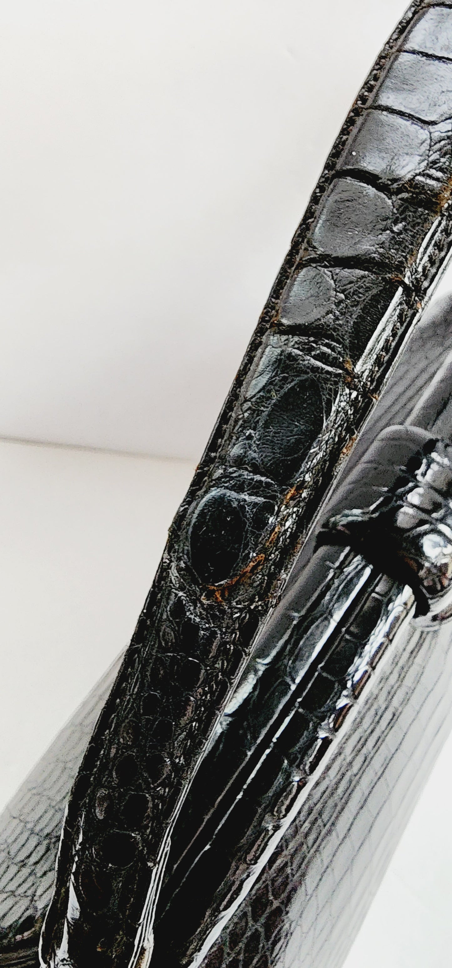 40s Black Alligator Bag Lucille de Paris Bergdorf Goodman