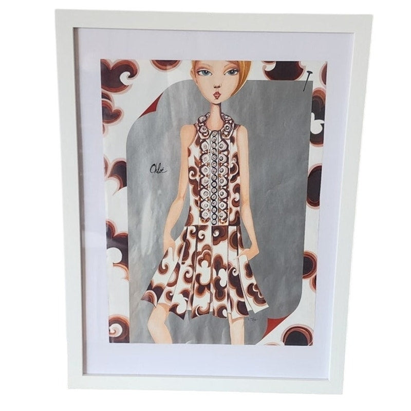 Ruben Toledo Fashion Illustration Nordstrom 2006 Chloe Framed