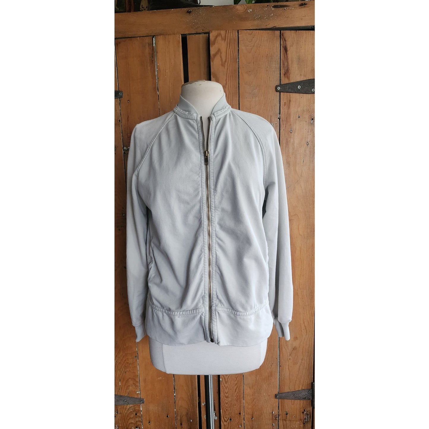Vintage Y2K Burberry Jacket Gray Zip-Up / S