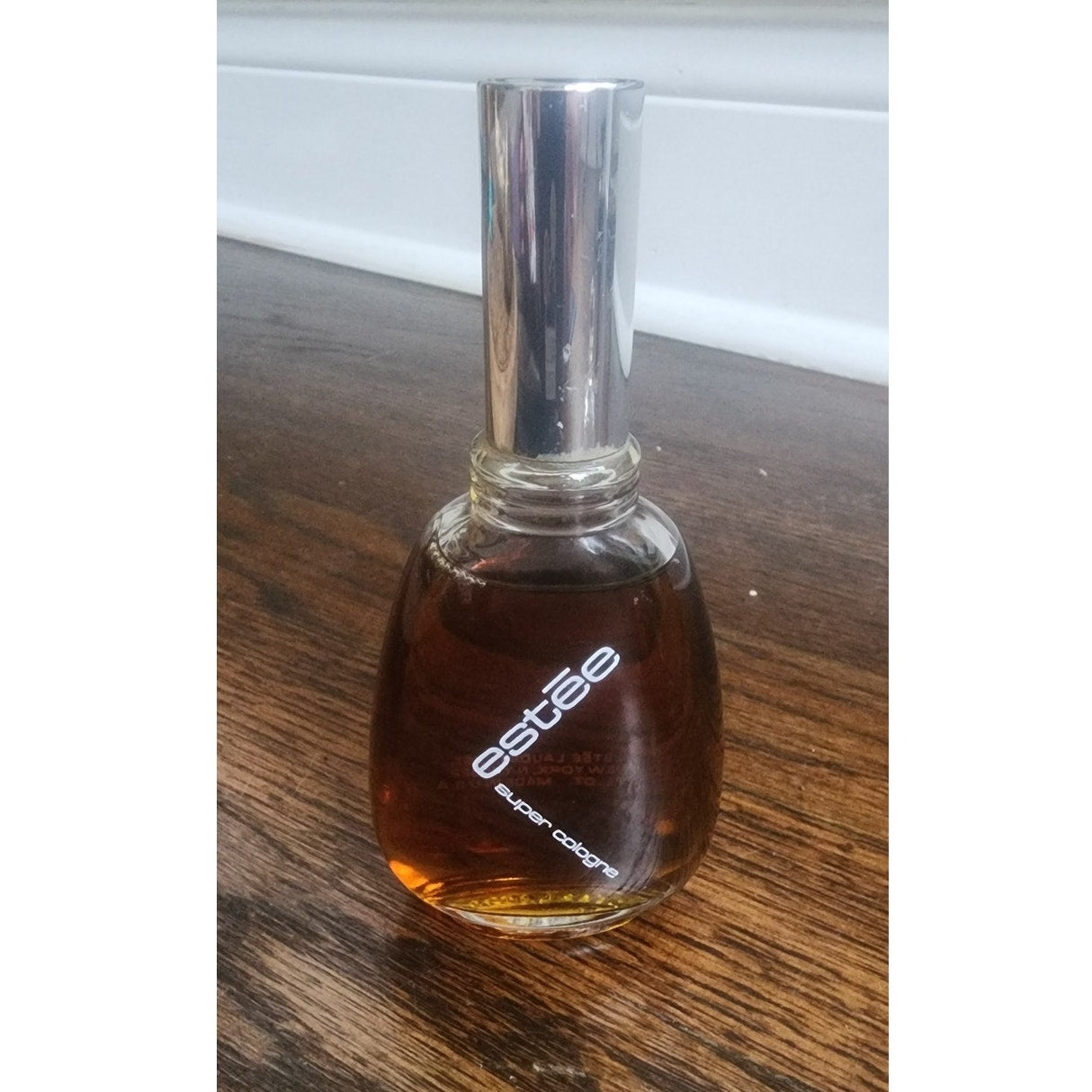 Vintage 1980s Estee Lauder Super Cologne Bottle Collectible Perfume 2oz Almost Full