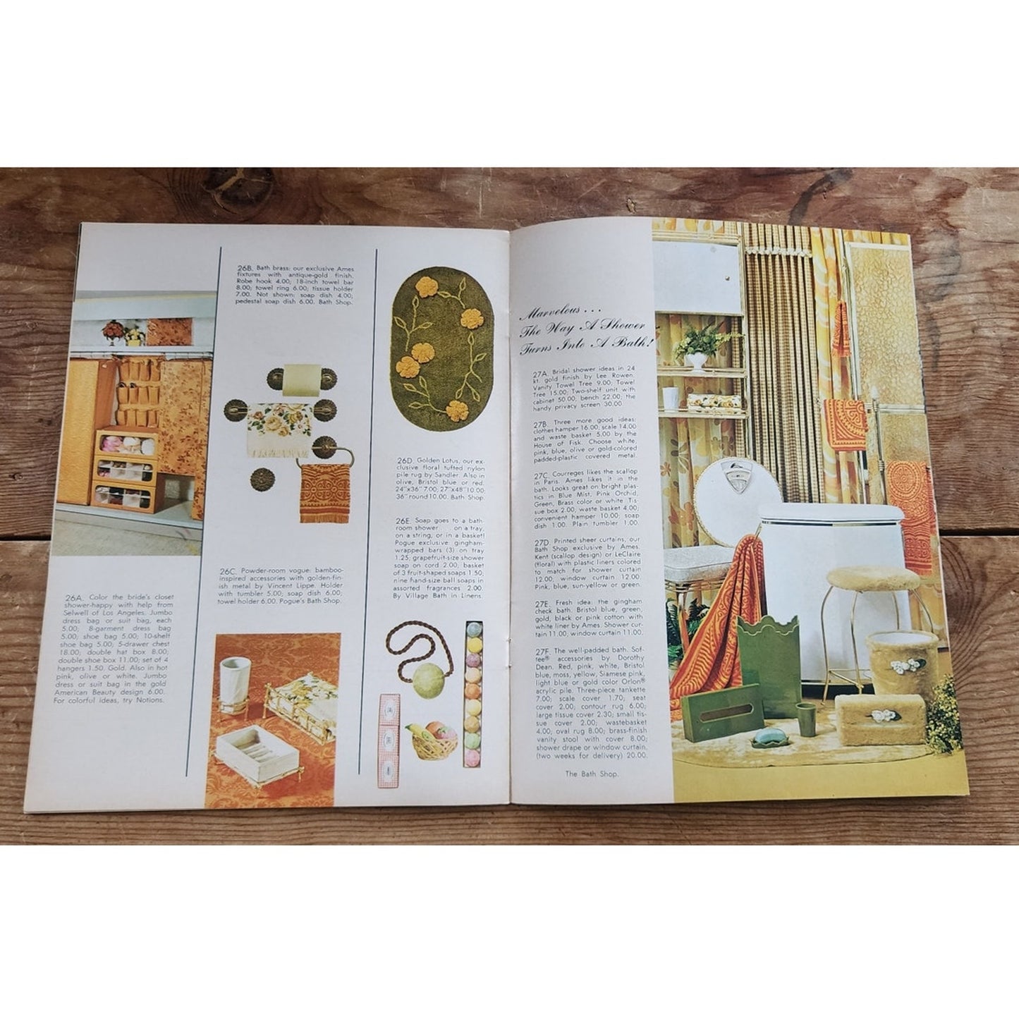 Vintage 60s Housewares Catalog Interior Design Decor Pogue's Inside-Out
