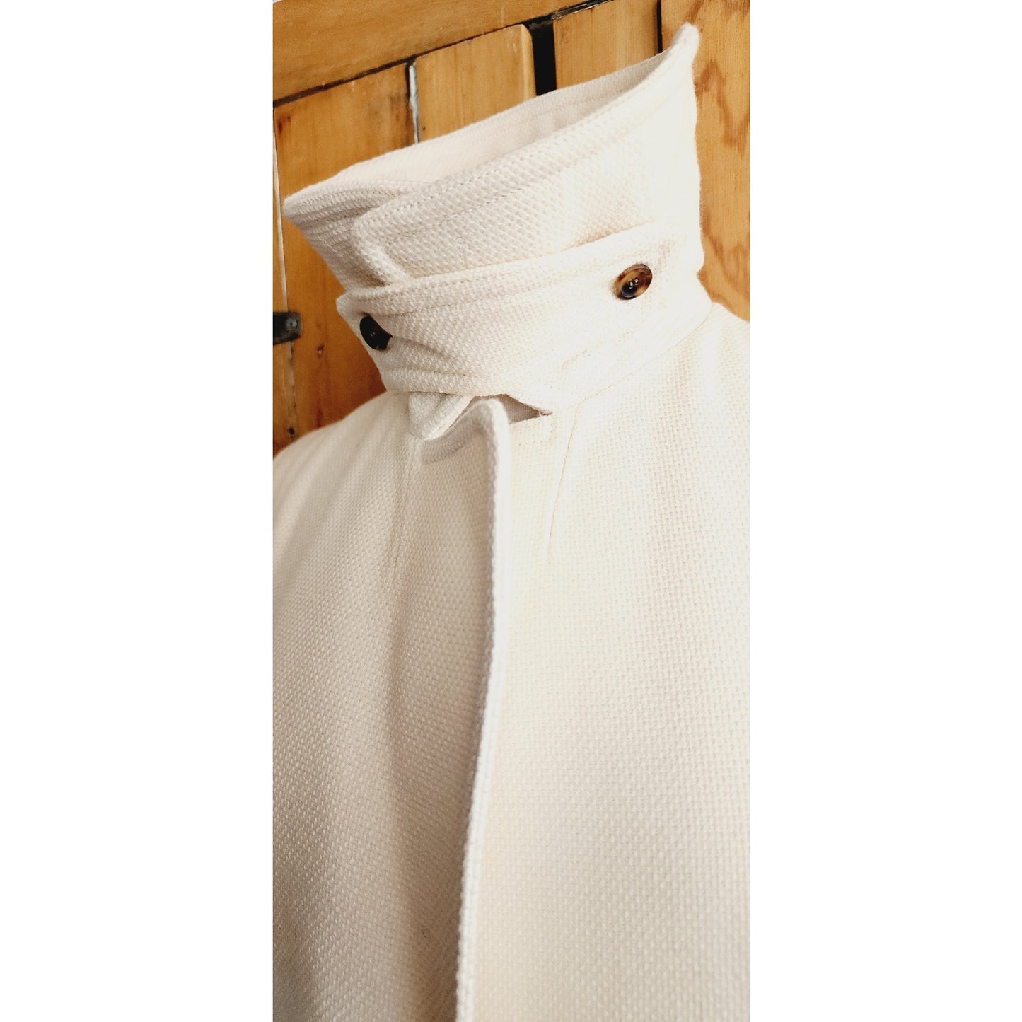 Vintage Y2K Balenciaga Cream Vest Wool Mohair w/Convertible Collar