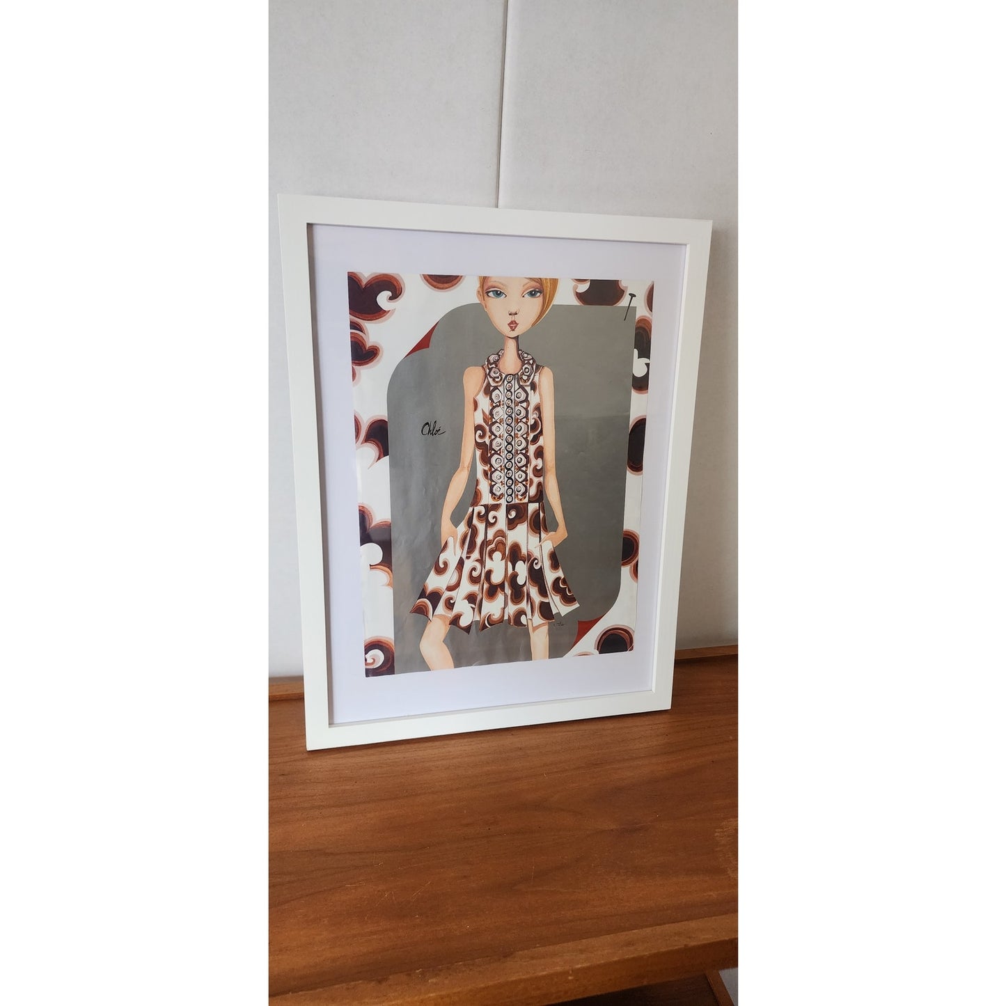 Ruben Toledo Fashion Illustration Nordstrom 2006 Chloe Framed