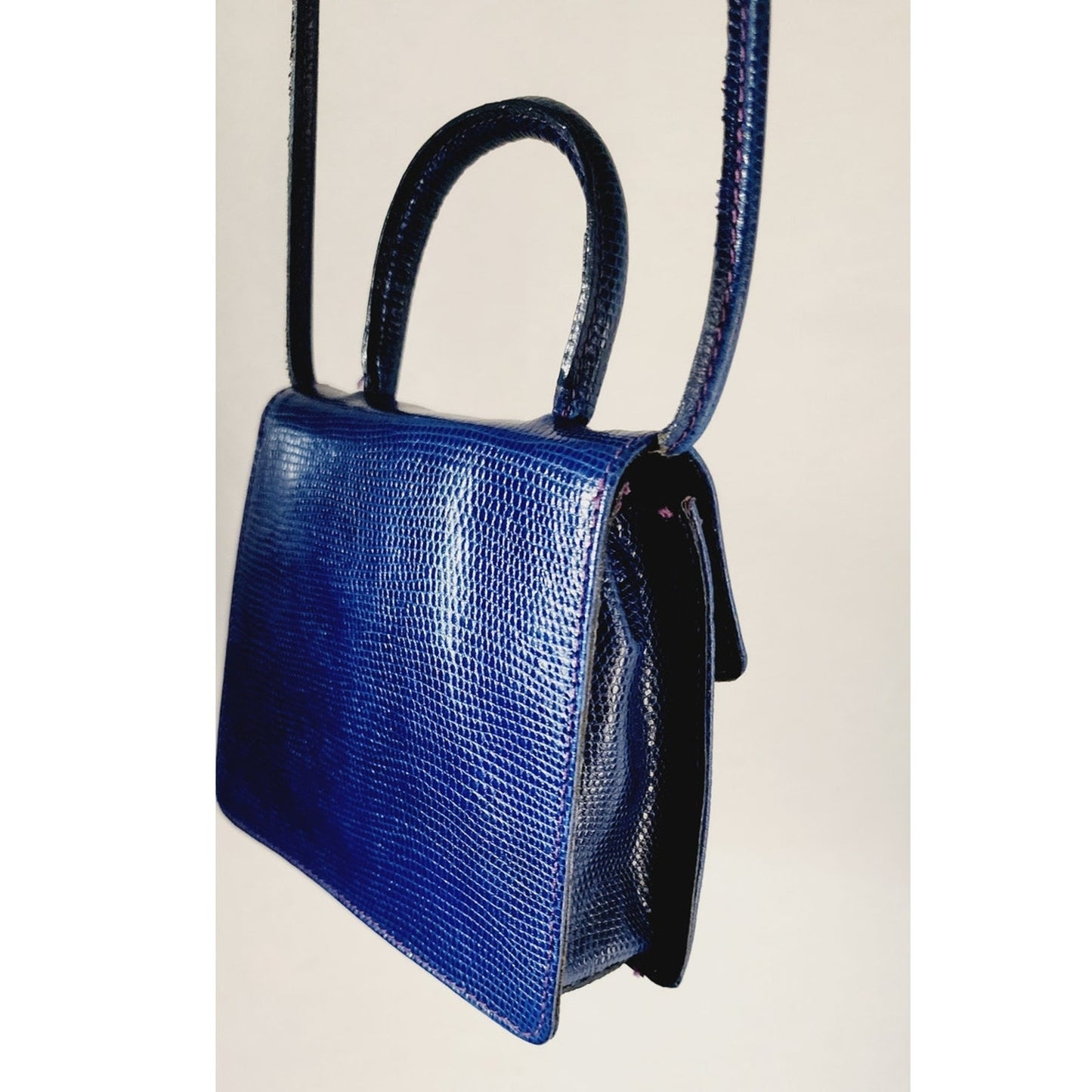 Vintage 90s Navy Blue Mini Purse Shoulder Bag