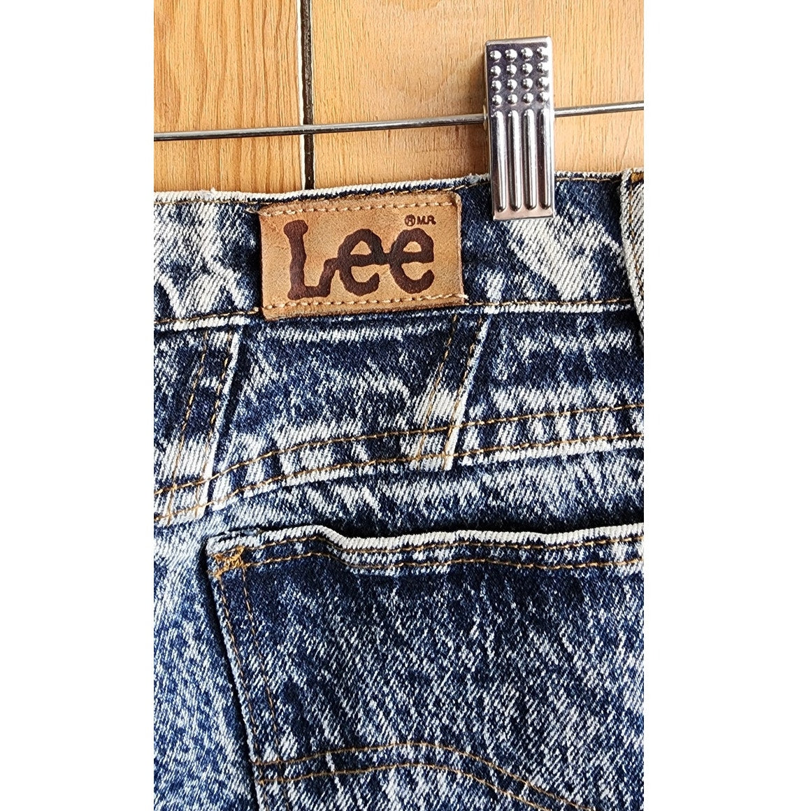 Vintage 80s Lee Riders Jeans Acid Wash Blue