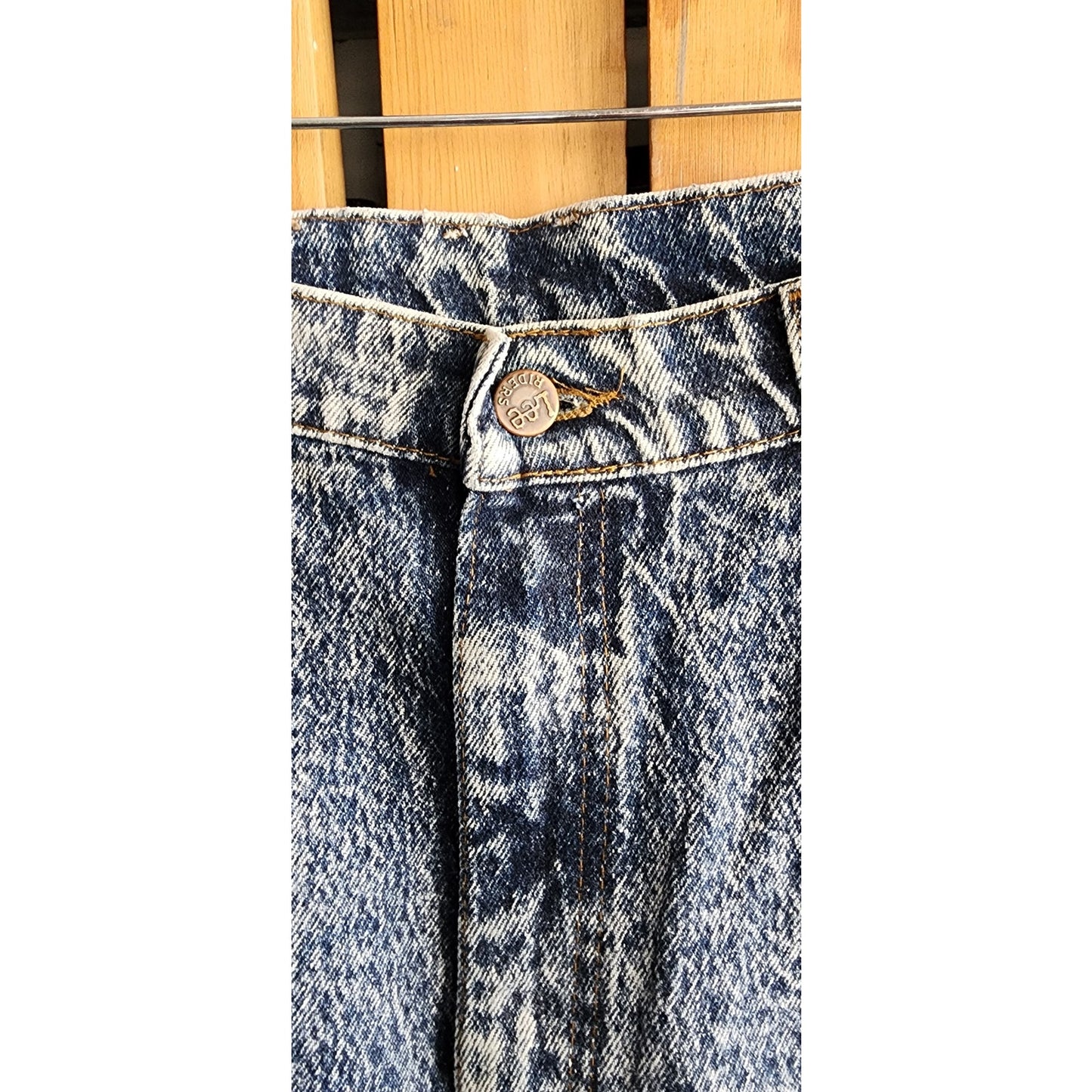 Vintage 80s Lee Riders Jeans Acid Wash Blue