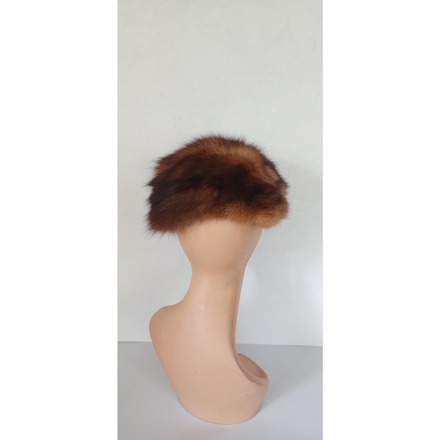 Vintage 50s Bes-Ben Hat Brown Sable Fur