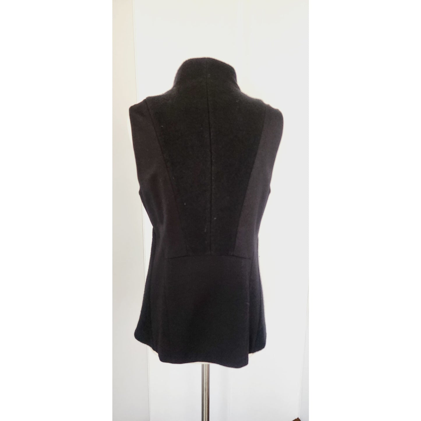 Eileen Fisher Zip Up Vest Merino Wool Blend M