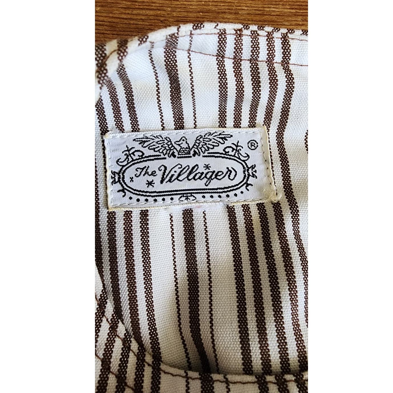 Vintage 60s Striped Romper Beige Black Belted