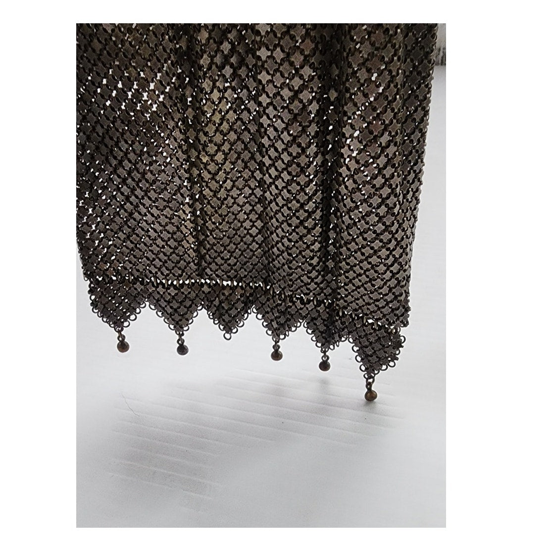 Antique Chain Mail Purse Silver Mesh Handbag