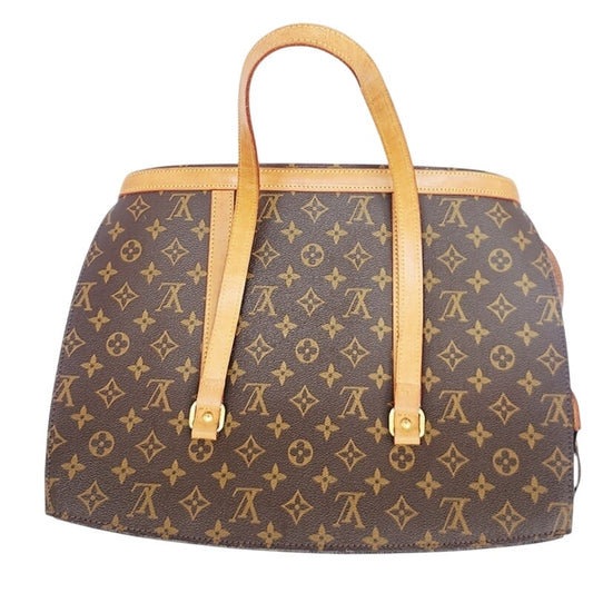 Vintage 1990s Louis Vuitton Babylone Tote Bag Monogram Brown Leather