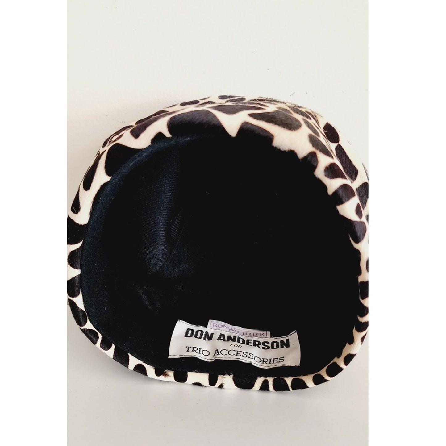 Vintage Leopard Print Hat Don Anderson Bonwit Teller 90s Does 60s Toque