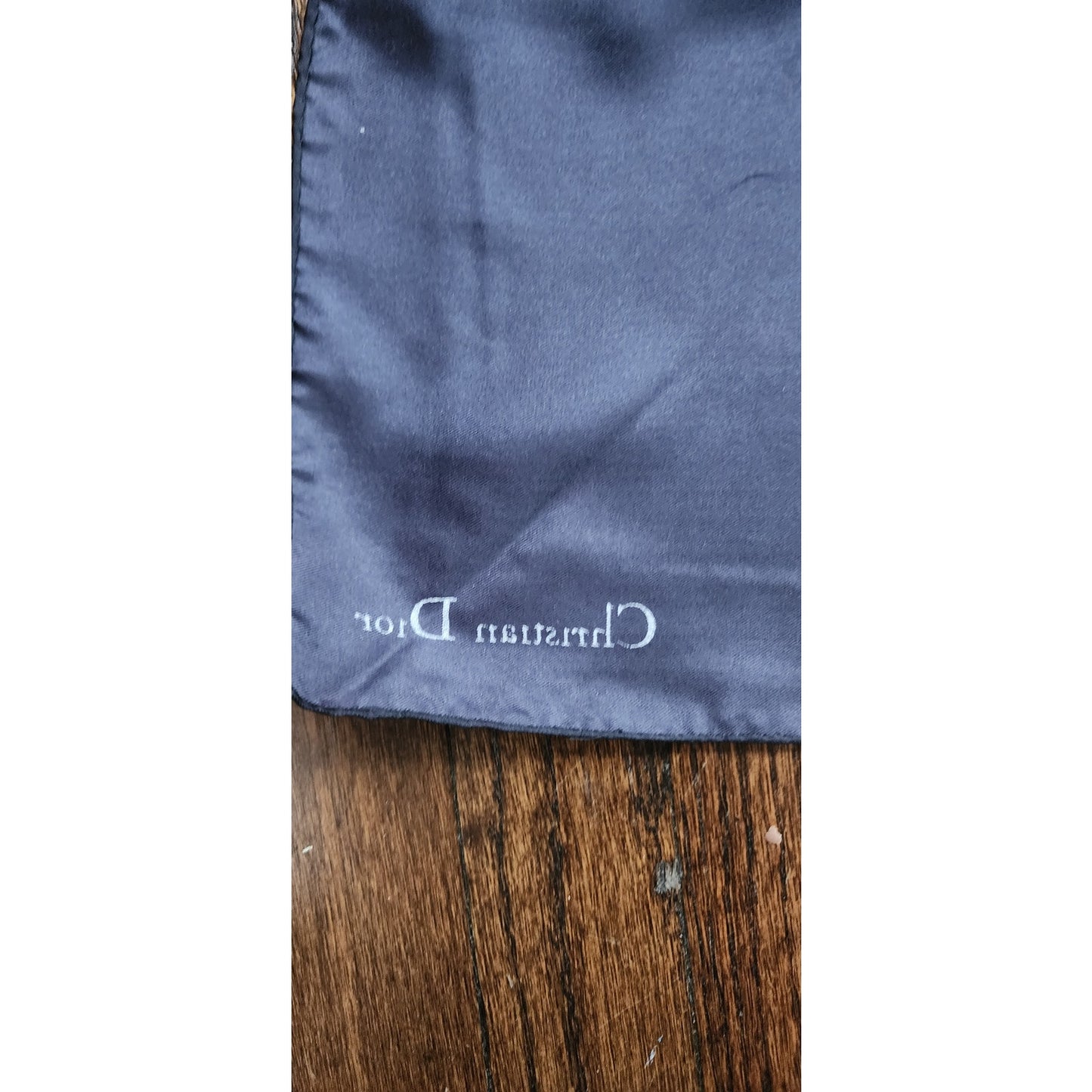 Vintage 1980s Christian Dior Silk Scarf Fruit Art Still Life Blue Green Modernist