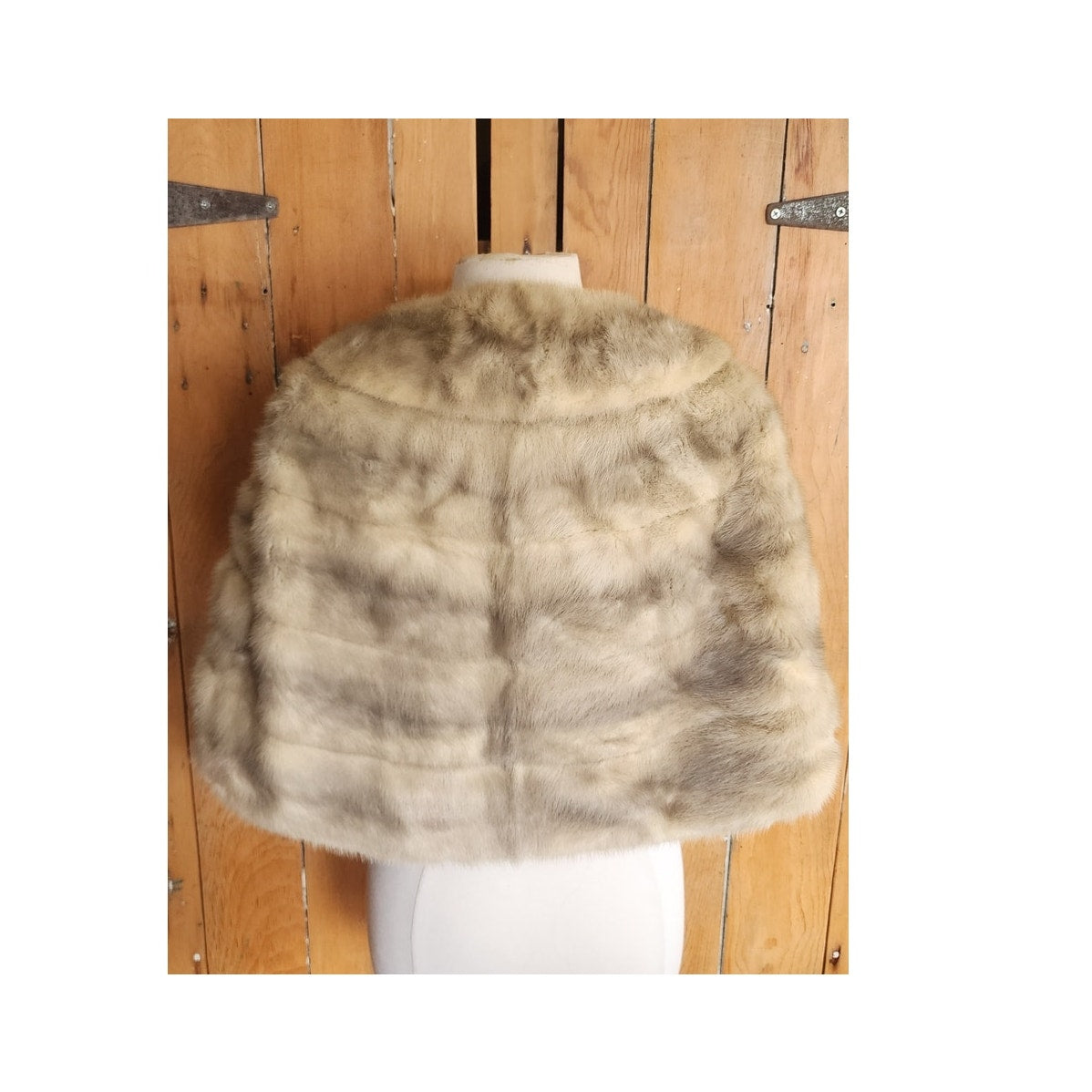 Vintage 50s Silver Mink Fur Wrap Stole by Hoffman-Morton