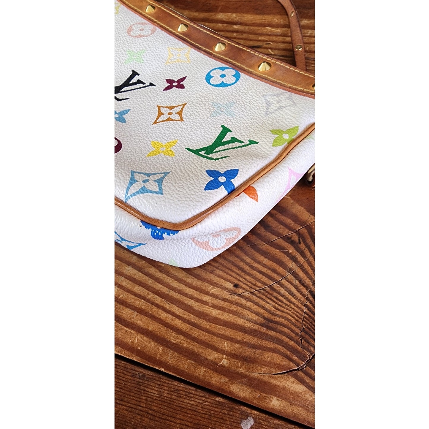 Vintage Louis Vuitton Monogram Multicolor Pochette Accessoires M92649 Murakami