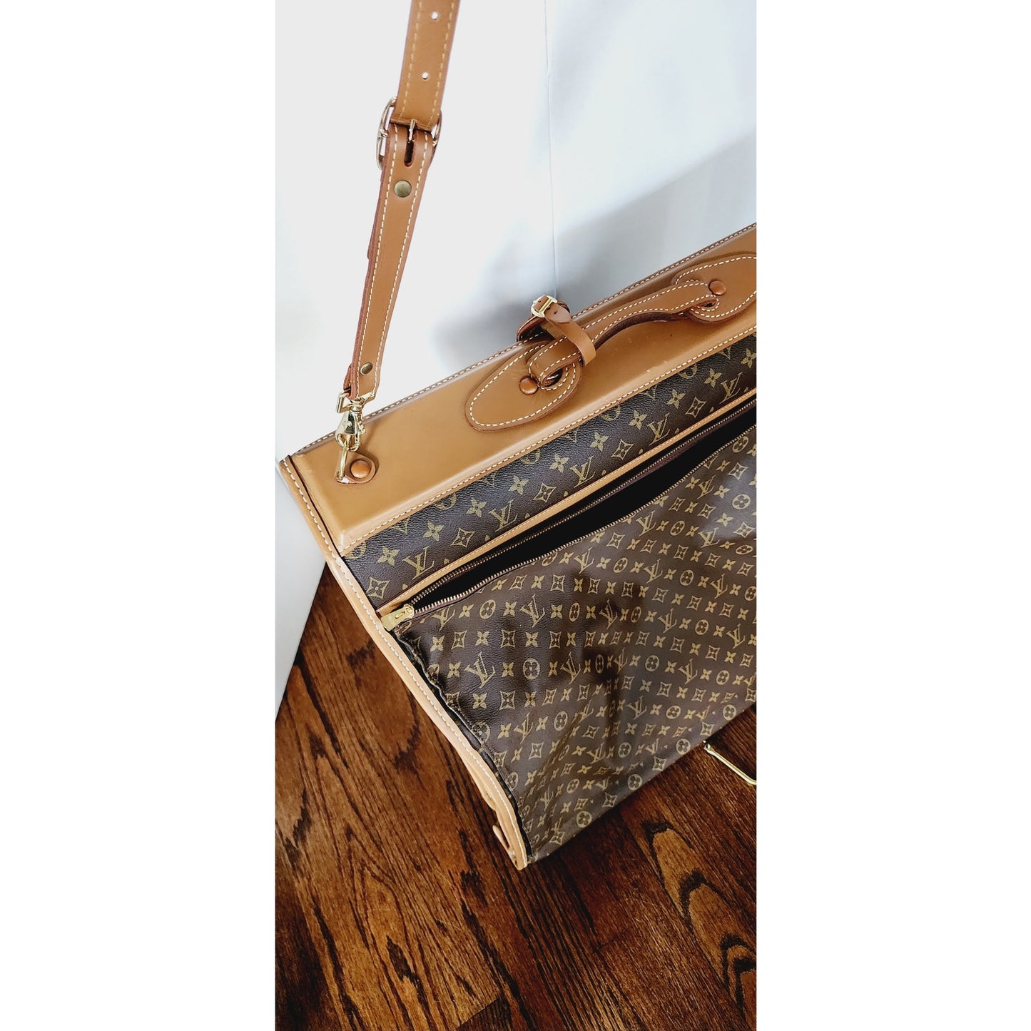 Vintage Louis Vuitton Luggage Garment Bag Monogrammed