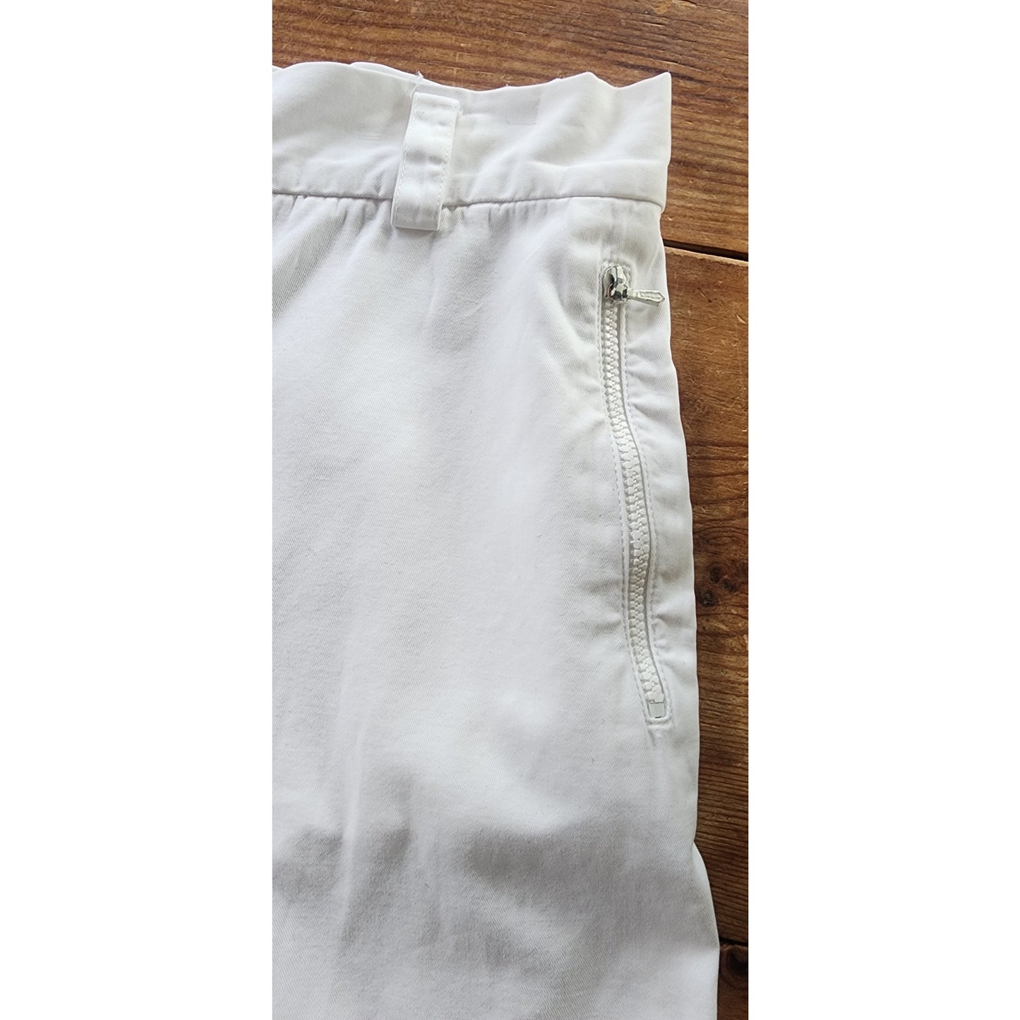 Vintage 90s Jil Sander Bermuda Shorts White Cotton / 36
