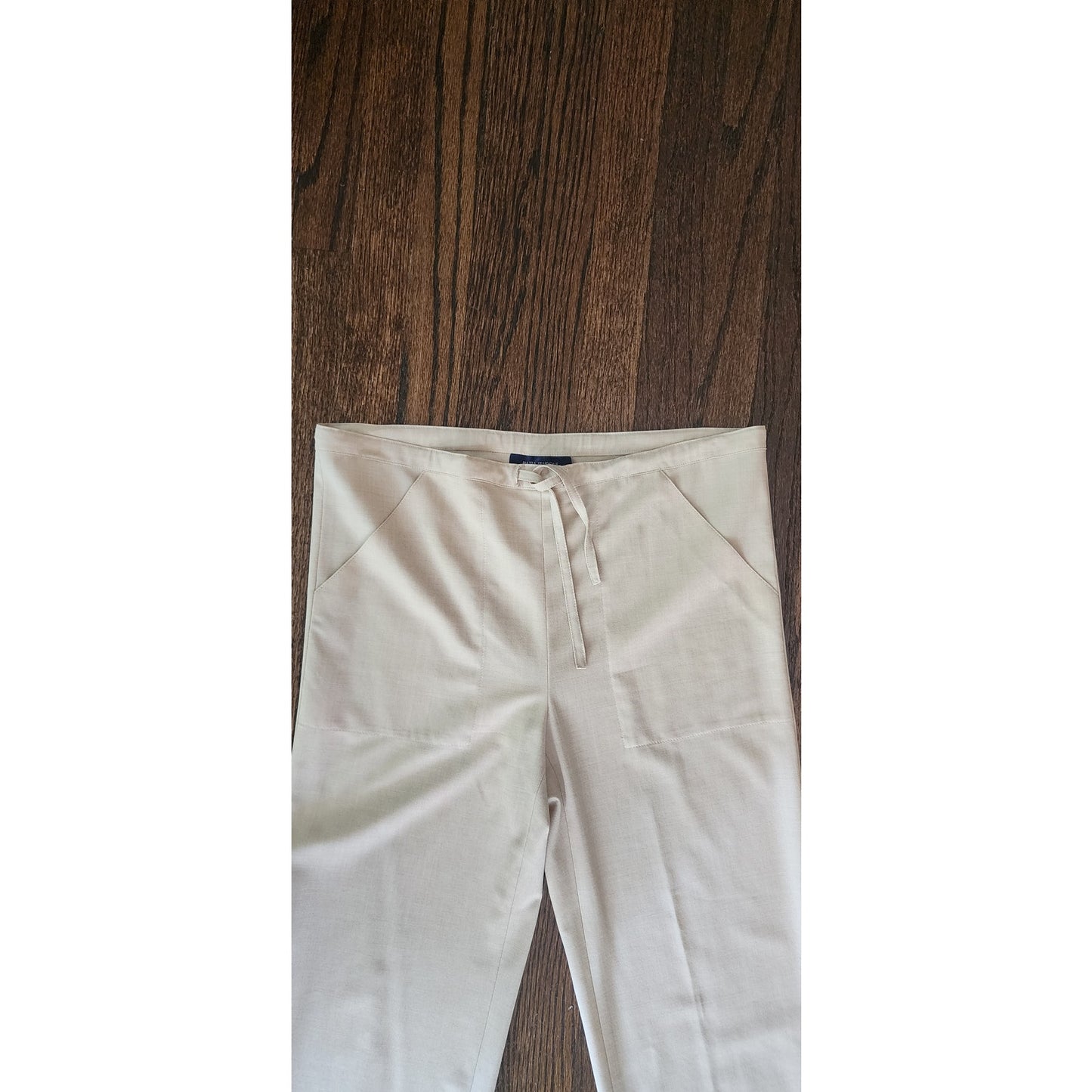 PIAZZA SEMPIONE Beige Pants Drawstring Trousers Slacks Summer Wool / Medium