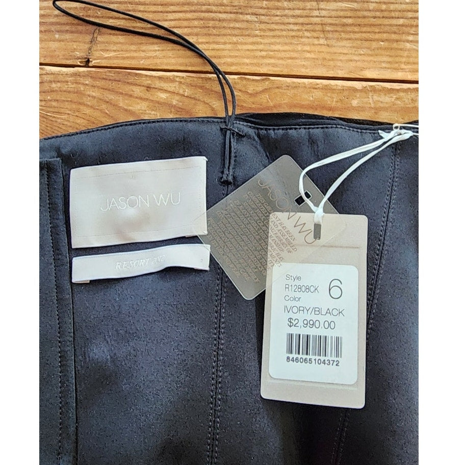 Jason Wu Resort 2000s Strapless Party Dress Ivory & Black NWT