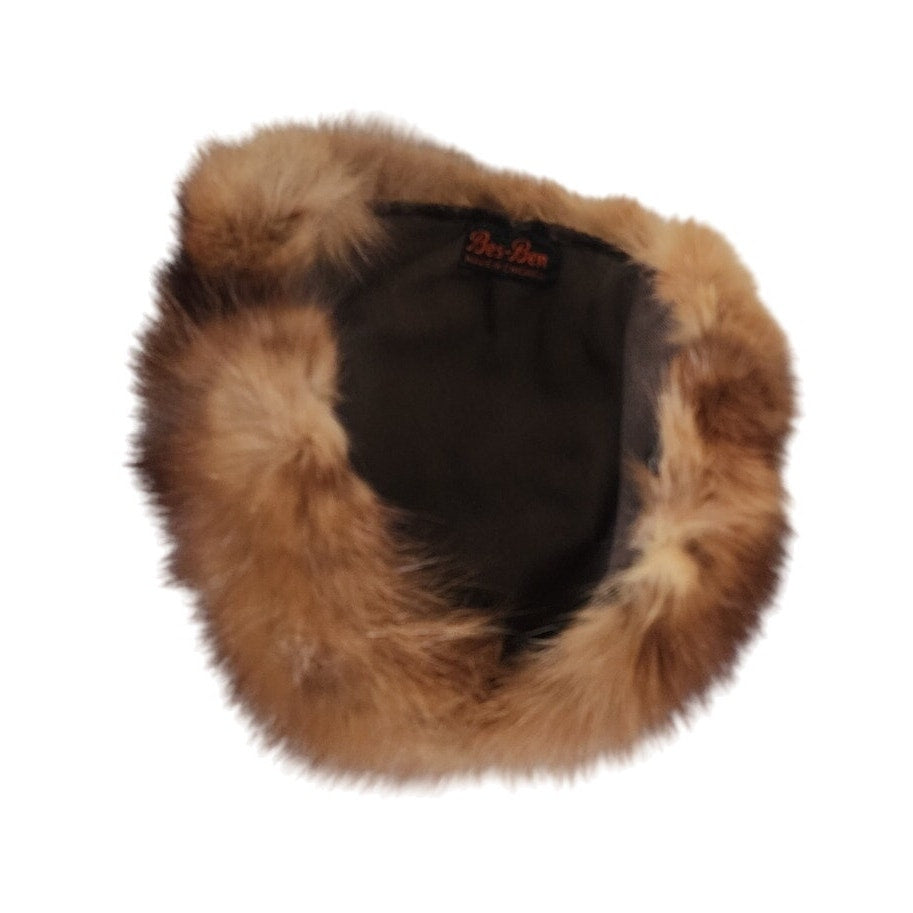 Vintage 50s Bes-Ben Hat Brown Sable Fur