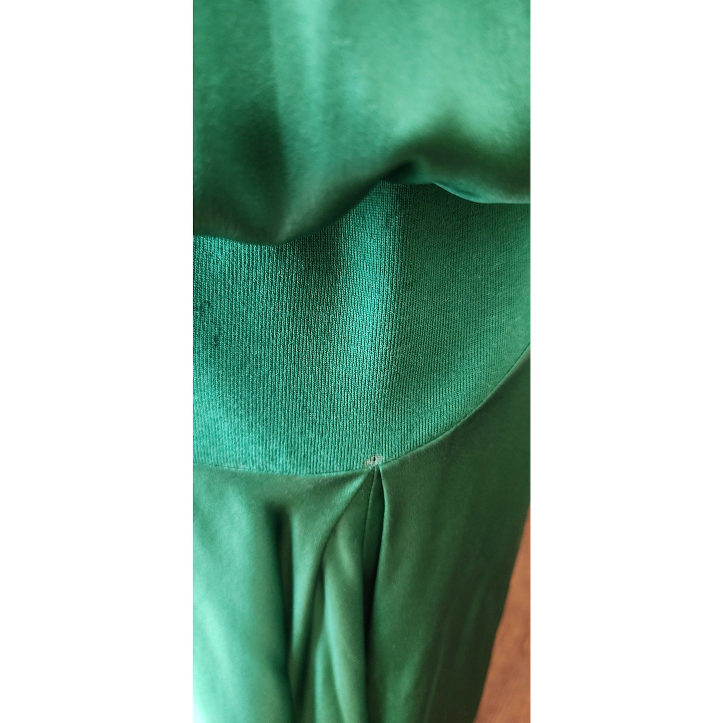 Vintage 2000s Yves Saint Laurent Green Silk Dress Asymmetrical Hem NWT Tom Ford Era