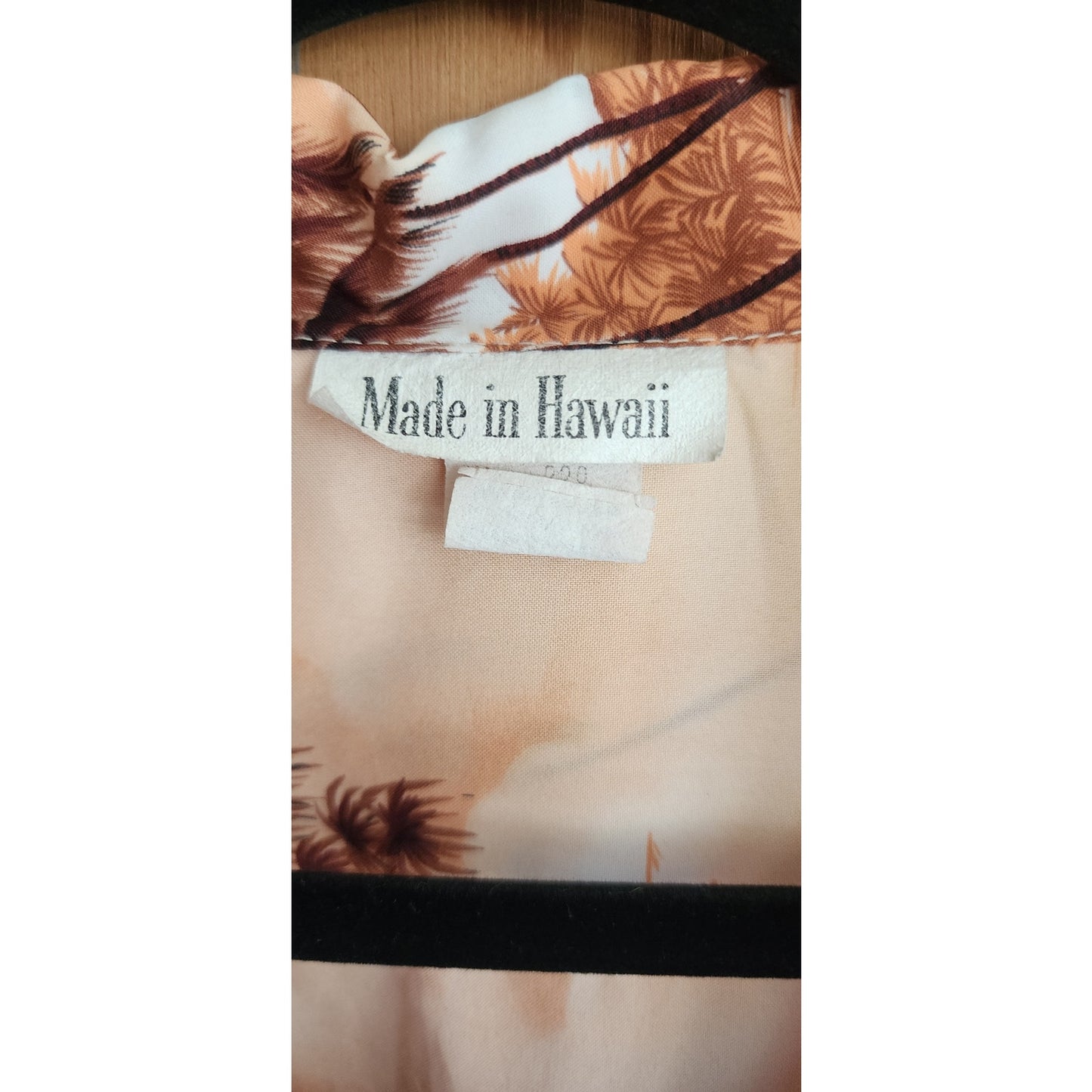 70s Hawaiian Print Mens Shirt Tropical Caribbean Palm Trees