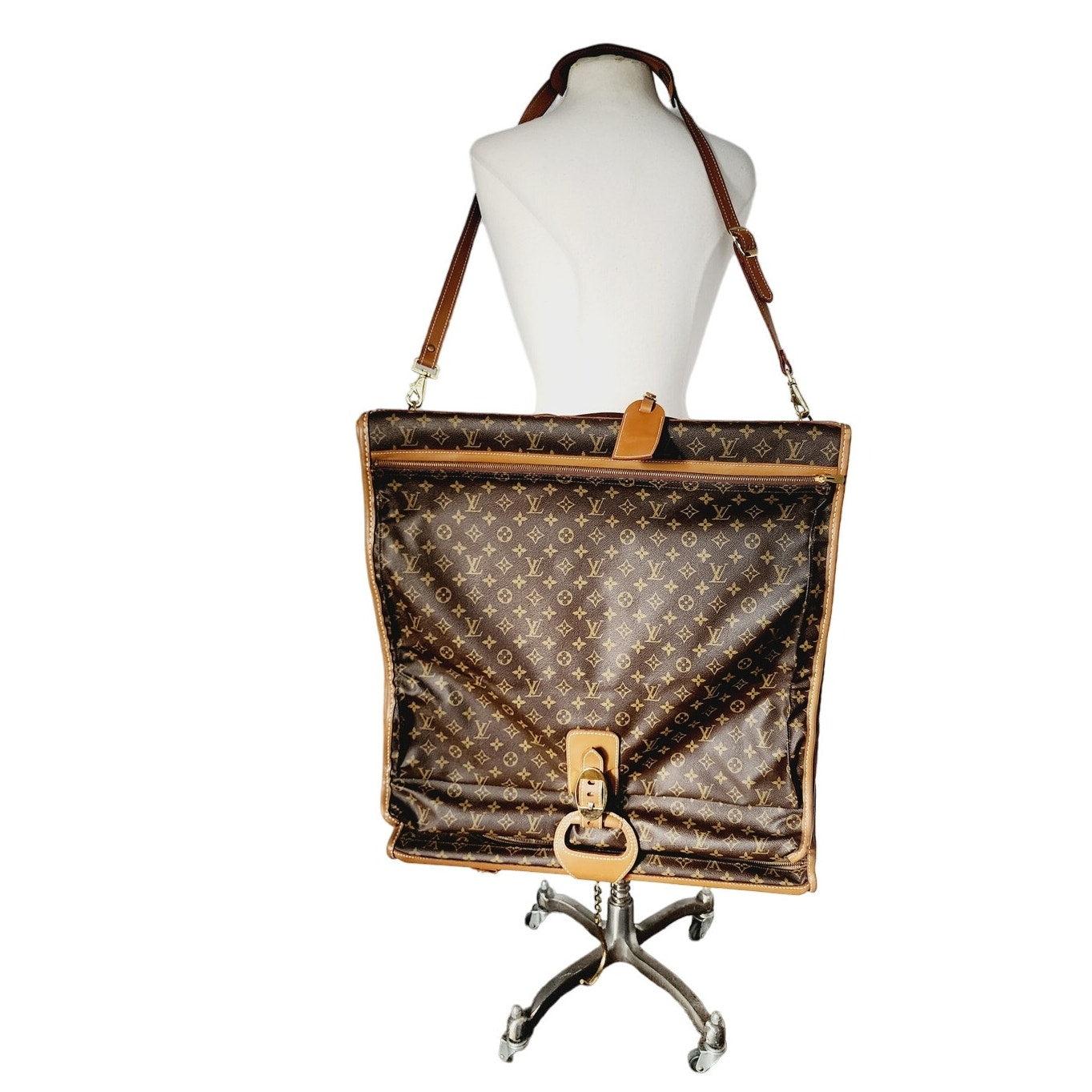 Vintage Louis Vuitton Luggage Garment Bag Monogrammed