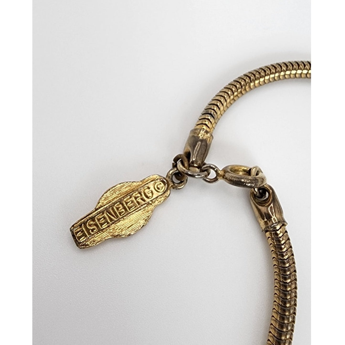 Vintage 60s King Tut Pendant Egyptian Necklace Eisenberg